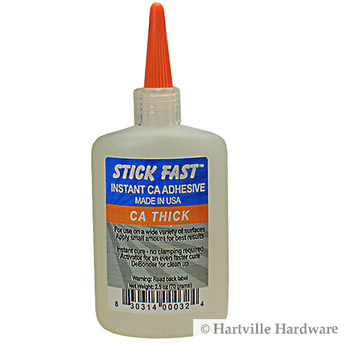 Blank Rockler Cyanoacrylate Quick-Set Thick Adhesive, 2 oz Bottle 032