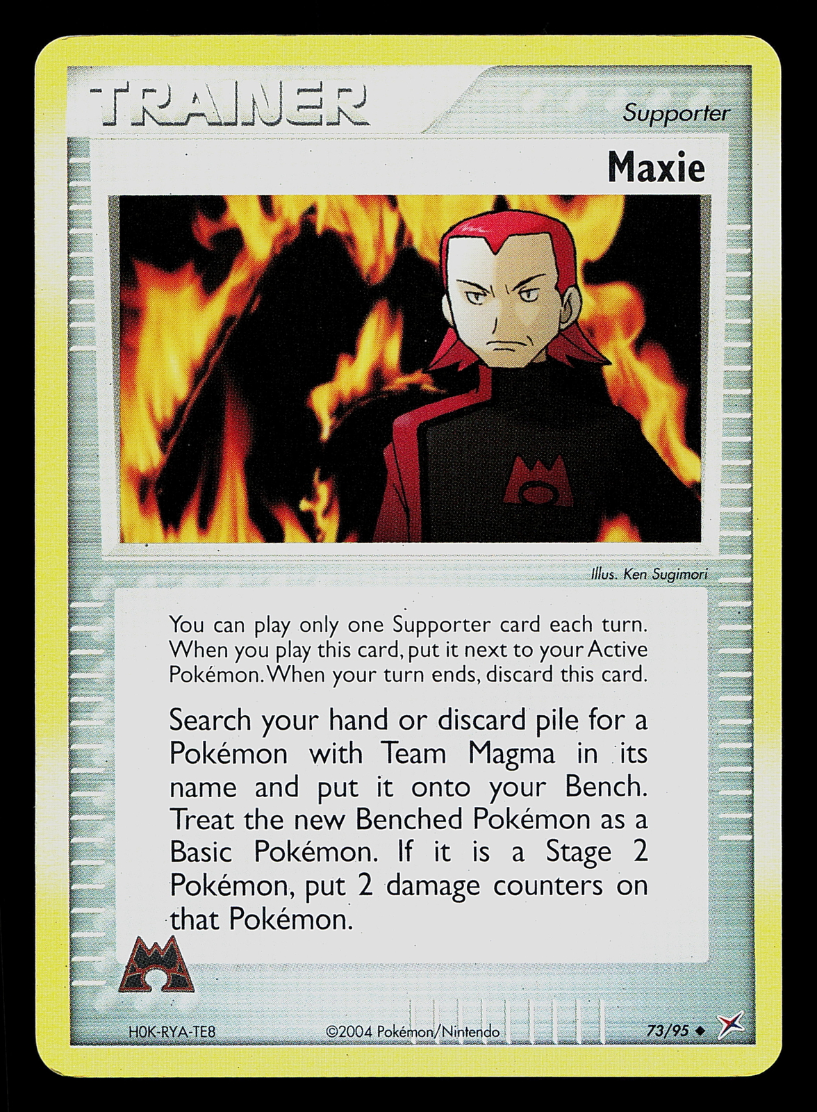Pokemon Card - Maxie Team Magma vs Team Aqua 73/95 Reverse Holo