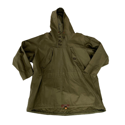 Vintage 1943 40s WW2 WWII Army Green Cotton Field Parka Anorak