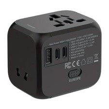 Foldable European Travel Plug Adapter Essential for International Travel
