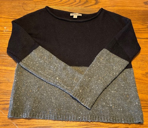 Vintage America Collection Nine West C Women's Sweater Black &gray Tweed - 第 1/8 張圖片