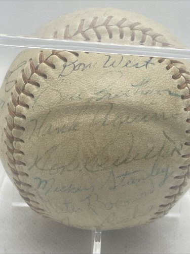 1966 Detroit Tigers Team Signed Baseball 28 Signatures Authentic ungraded - Picture 4 of 8
