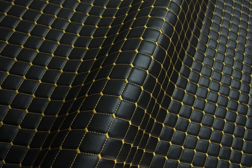 Quilted Vinyl Grain Faux Leather Upholstery Fabric Diamond | 2"x2" -4mm Foam 55" - Picture 140 of 199