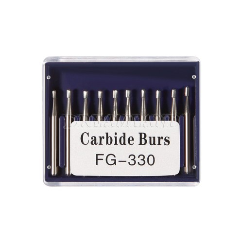 Dental Friction Grip #330 Pear Shaped Carbide Burs 100/Pk - Picture 8 of 24