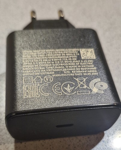 CARICABATTERIE Compatibile SAMSUNG ORIGINALE 25W + CAVO Type C GALAXY - Zdjęcie 2 z 3
