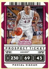2020 Contenders Draft Picks Pascal Siakam basketball card #17 New Mexico State