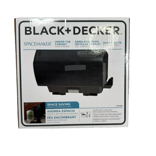 BLACK+DECKER CO100B Spacemaker Multi-Purpose Can Opener - Black