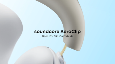 Soundcore AeroClip Open-Ear Earbuds Clip-On Headphones 4 Mic AI