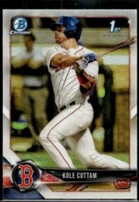 2018 Bowman Draft #BDC-69 Kole Cottam Chrome Refractors