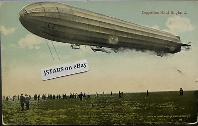 1913 - 1918 ZEPPELIN L2 LUFTSCHIFF RAID ENGLAND GERMANY WWI