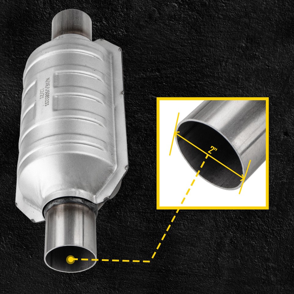 High Quality 2"Inlet/Outlet EPA Approved Universal Fit Catalytic