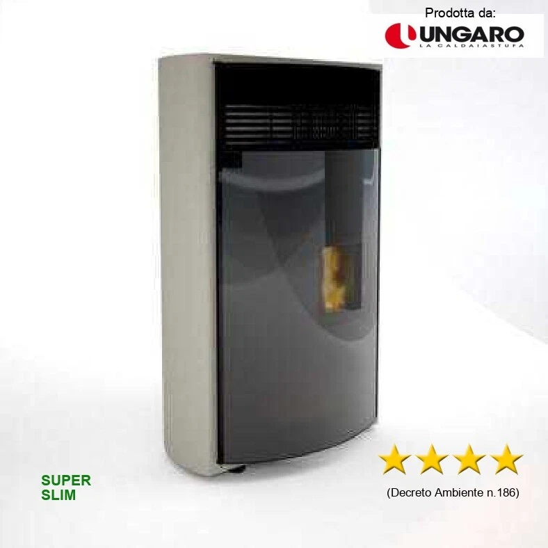 STUFA A PELLET VENTILATA ARIA COL. SABBIA DESIGN (9KW) - PROMO  - Immagine 2 di 4