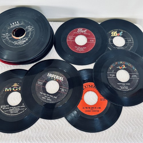 45 Record Lot of 45s 1970's 1960's Vinyl 7" Beetles, Elvis, Dion, John Lennon - Picture 11 of 18