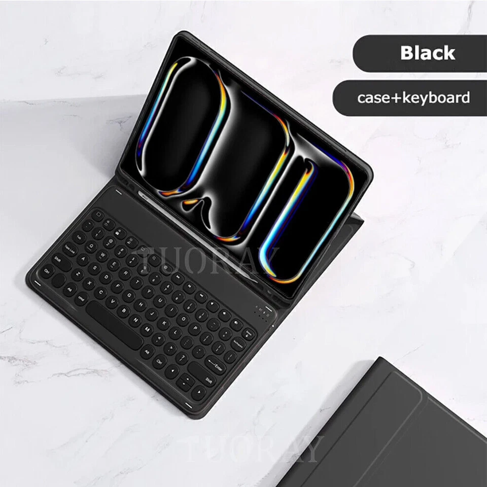 Bluetooth Keyboard Case Mouse For iPad 10th/9/8/7/6/5 Gen Air 6/5/4/3 Pro 11 M2 - Image 2 of 4