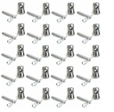 20 Pcs. 12x12" Aluminum F34 Truss Half Coupler Hollow Fits All Major Name Brands