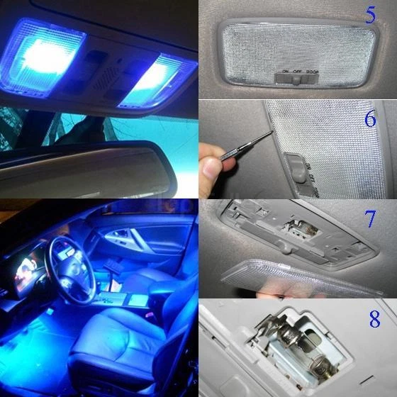 2 peças azul 16-SMD LED 31mm mapa cúpula festão interior substituir lâmpadas 12V - Imagem 4 de 4