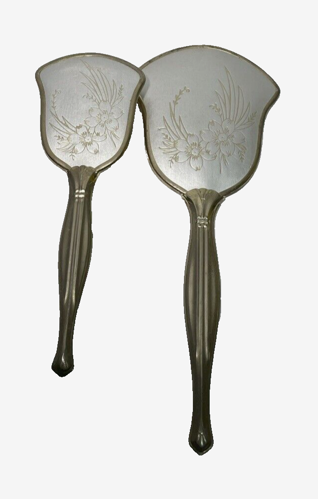 Vintage Victorian Pro-phy-lac-tic Jewelite Mirror & Brush Vanity Set