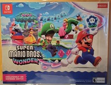 Nintendo Switch Super Mario Bros Wonder Gamestop Pre-Order Stickers SEALED