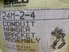 ERICO CADDY 24M-2-4 CONDUIT HANGER BRACKET ASSEMBLY 1-1/2 INCH 6 PCS #