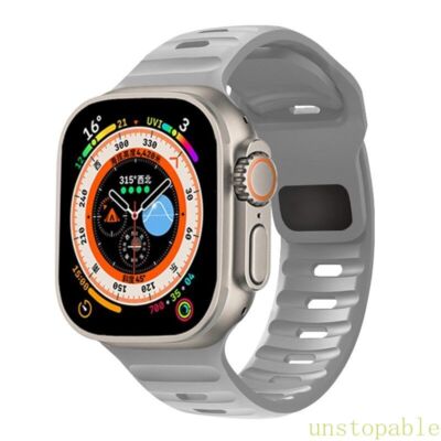 Silicone Sport Strap For Apple Watch Band Ultra 3 49mm Series 11 10 9 8 SE 7 6 5