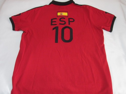 VTG Polo Ralph Lauren Big Pony "Spain" City Polo Rugby Shirt (Red | XXL) - Picture 15 of 23