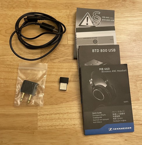 Sennheiser MB 660 Auricolare ANC adattivo wireless con USB BTD 800 (usato, lettura) - Foto 22 di 23