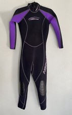 NeoSport 3/2mm Xspan Women's Full Wetsuit Black Purple Size 4
