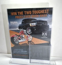 Big Dog Motorcycle Counter Top Promotional Advertising Display  H1