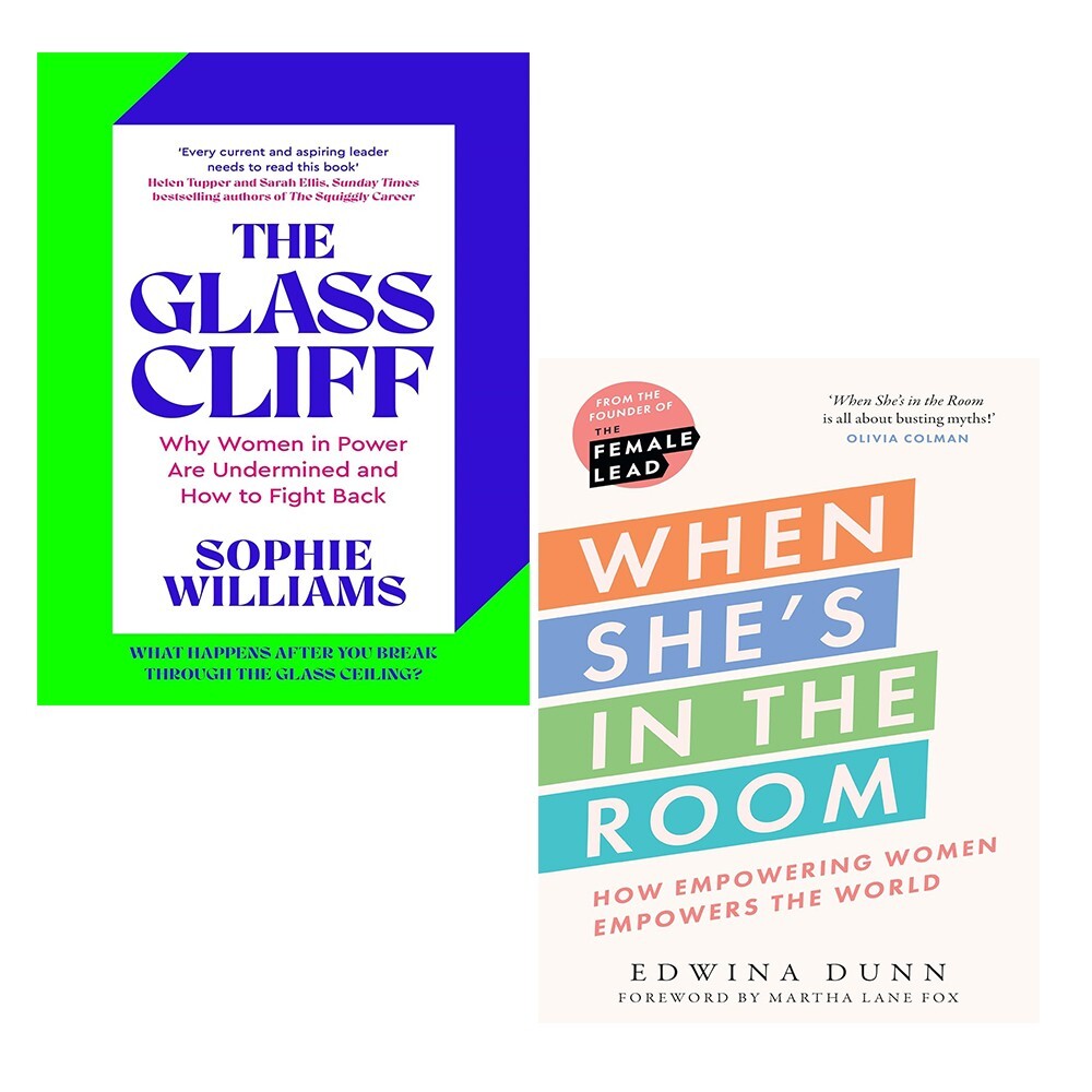 When She’s in the Room Edwina Dunn,Glass Cliff Sophie Williams 2 Books Set Hardc