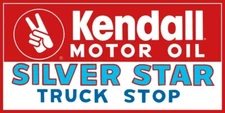 Kendall Motor Oil - Silver Star Truck Stop NEW Metal Sign 24x48" USA Steel