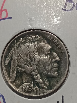 インディアンヘッド 1916年　バッファロー 👉1916 Buffalo Nickel Full Horn J/177 | eBay