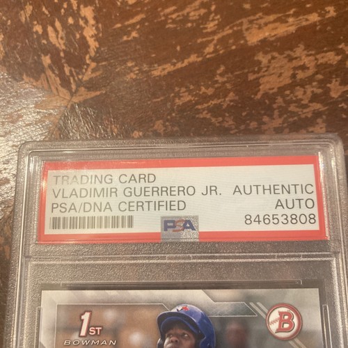 2016 Vladimir Guerrero Jr 1st Bowman Auto PSA Authenticated - Picture 4 of 5