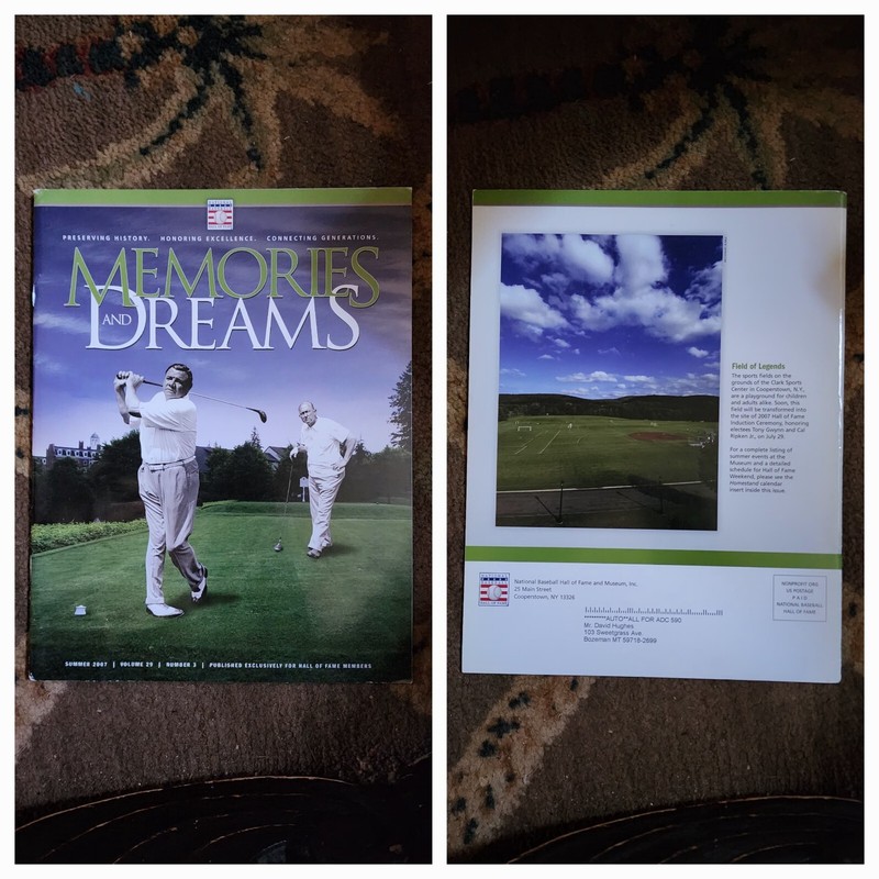 Memories And Dreams Magazine Summer 2007 Volume 29 Number 3 Babe Ruth HOF