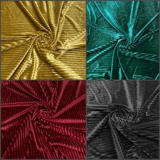 Velvet Stripes on Polyester Spandex 2 Way Stretch Fabric by the Yard