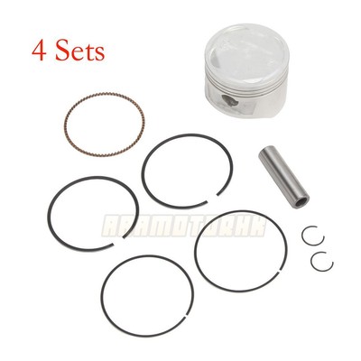 4 Kolben Satz Kolbenring für Honda CBR250R MC17 1987 CBR250FG MC14 1986 +0,75 mm