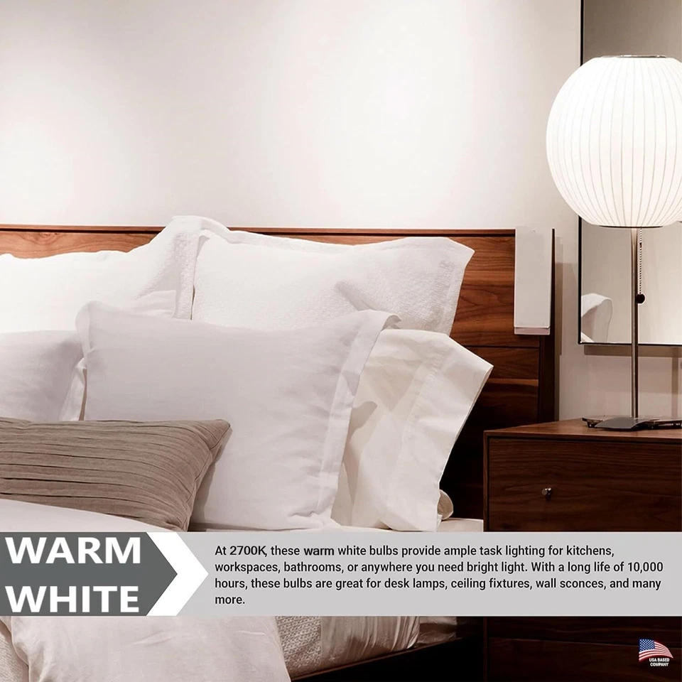 3Pack CFL Mini Spiral Light Bulb, T2 Bulb, 5W (25W), 2700K, E26, 300LM - Image 4 of 4