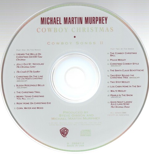 Michael Martin Murphey "Cowboy Songs II" Cowboy Christmas Album - Signed - '91 - Imagen 4 de 11