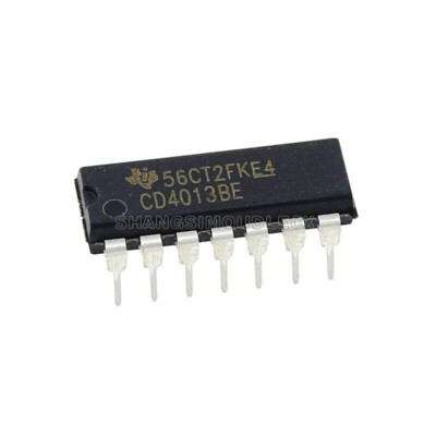 10PCS CD4013BE Integrated Circuit Dual D-Type Flip Flop DIP-14 Module NEW