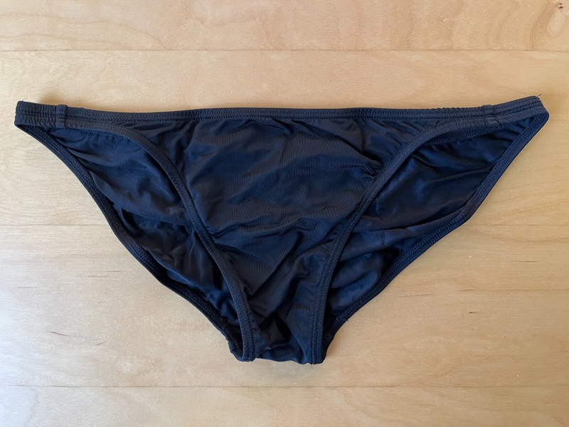 iSwim Asian Low Rise 1.5 cm Men's Bikini Brief Black Small New
