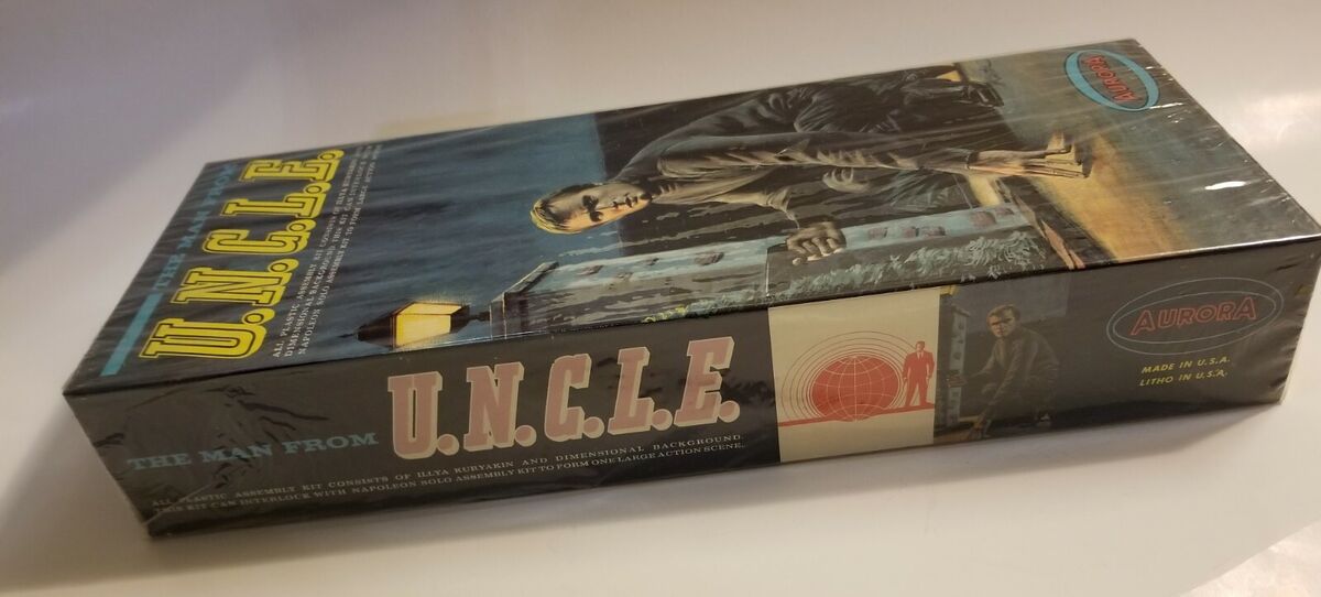 Set of 2:Vintage 1966 Aurora The Man from U.N.C.L.E. Plastic Set of 2:Vintage 1966 Aurora The Man from U.N.C.L.E. Plastic