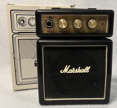 Marshall MS-2-U Mini Guitar Amplifier, Black
