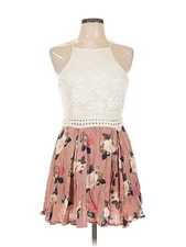 I. Joah Women Pink Cocktail Dress L