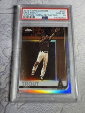 2019 Topps Chrome - Mike Trout Sepia Refractor PSA 10