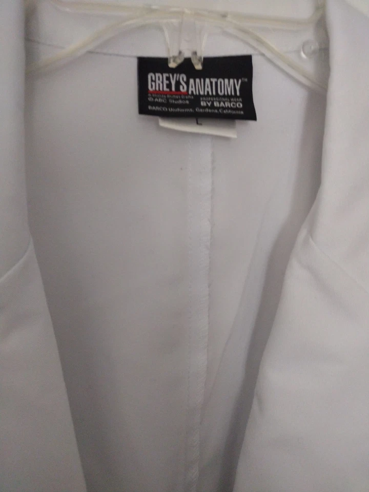 Women's Grey's Anatomy by Barco Signature Button Up White Lab Coat  Mid Length - Image 4 of 4