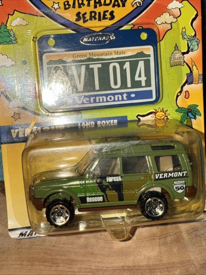 Matchbox Across America 50th Birthday Series VERMONT Land Rover NIP - Image 4 of 4
