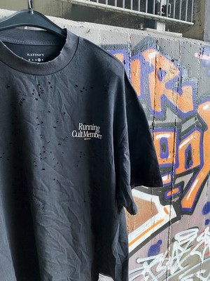 Satisfy Running Cult Member T-Shirt Tシャツ SATISFY Running Cult Member T-Shirt – Distressed Black | eBay