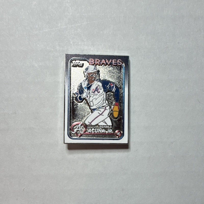 2024 Topps Series 1 Super Box Exclusive Pin - Ronald Acuna Jr. Braves