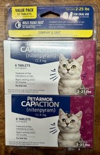 PetArmor CAPACTION 12 Tablets Oral Flea Treatment Cats 2-25 lbs New Sealed
