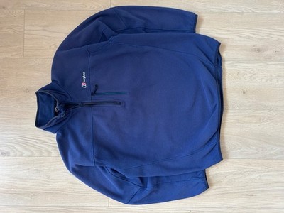 Vintage Berghaus Fleece Pullover Quarter Zip Men s L Blue Gorpcore Outdoor Retro