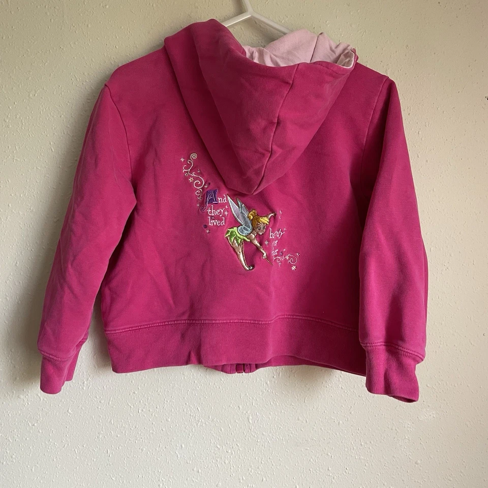 Sudadera con Capucha Manga Larga Cremallera Completa Campanilla De Colección Disney Store Niñas Pequeñas Talla XS Foto 2 de 4